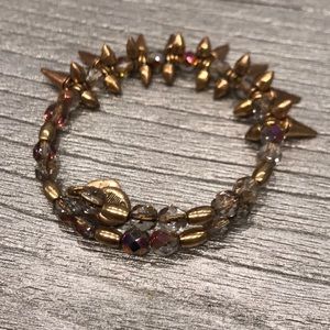 Alex and ani beaded bracelet with studs